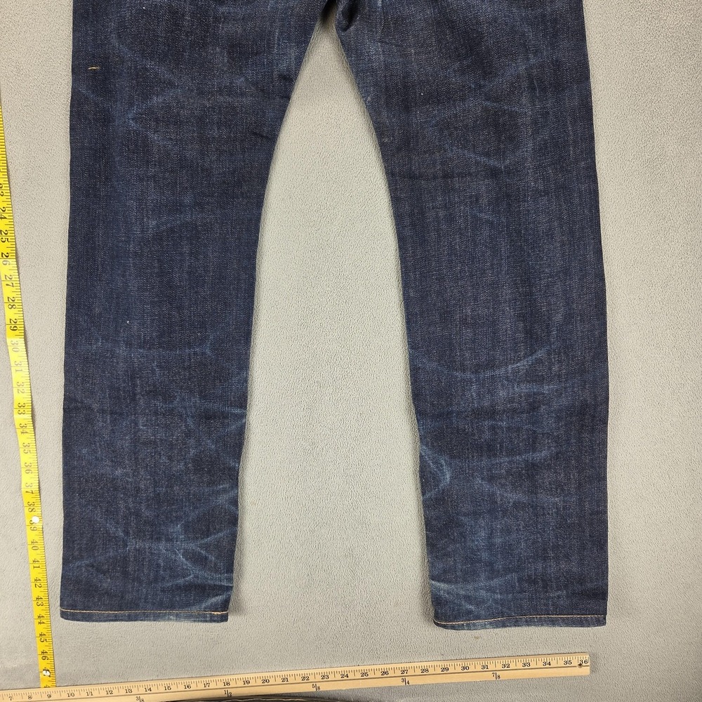 Edwin Jeans Mens 31x32 Blue Selvedge 865B Nashville Button Fly Honeycomb - Picture 15 of 16